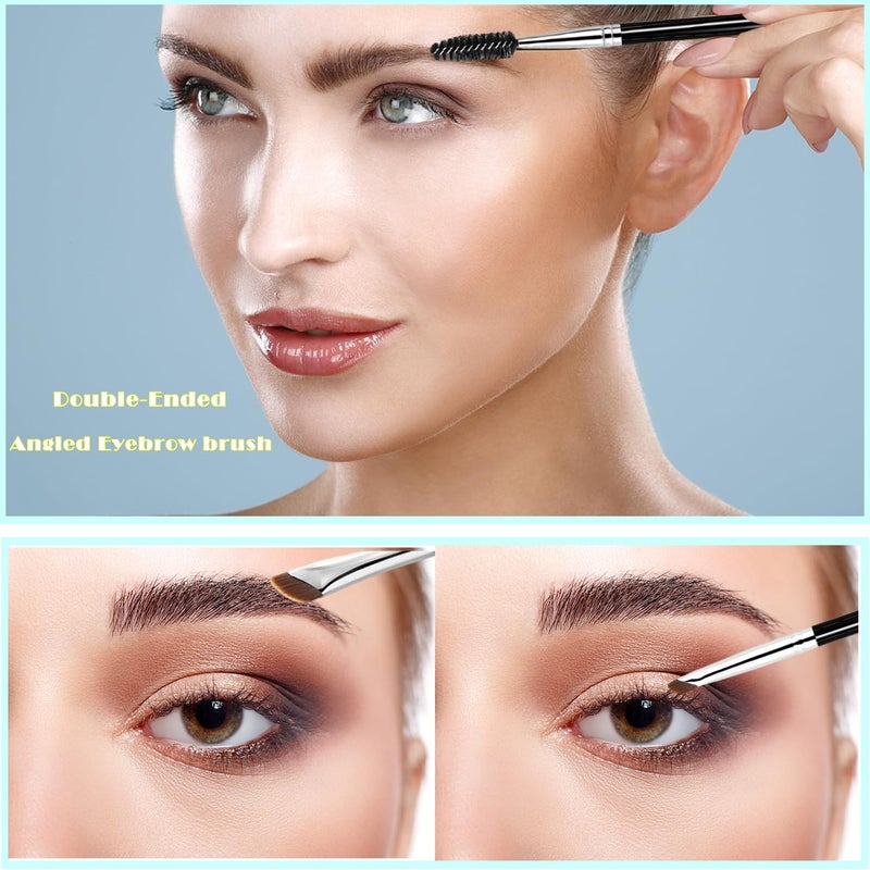 ELESDA Eyeliner Brush, Fine Angled Eyeliner Brush, Ultra Thin Precision Slanted Flat Eyeliner Makeup Brushes Set for Eye liner Eye brow Eyebrow Brushes, 5 PCS - Image 3